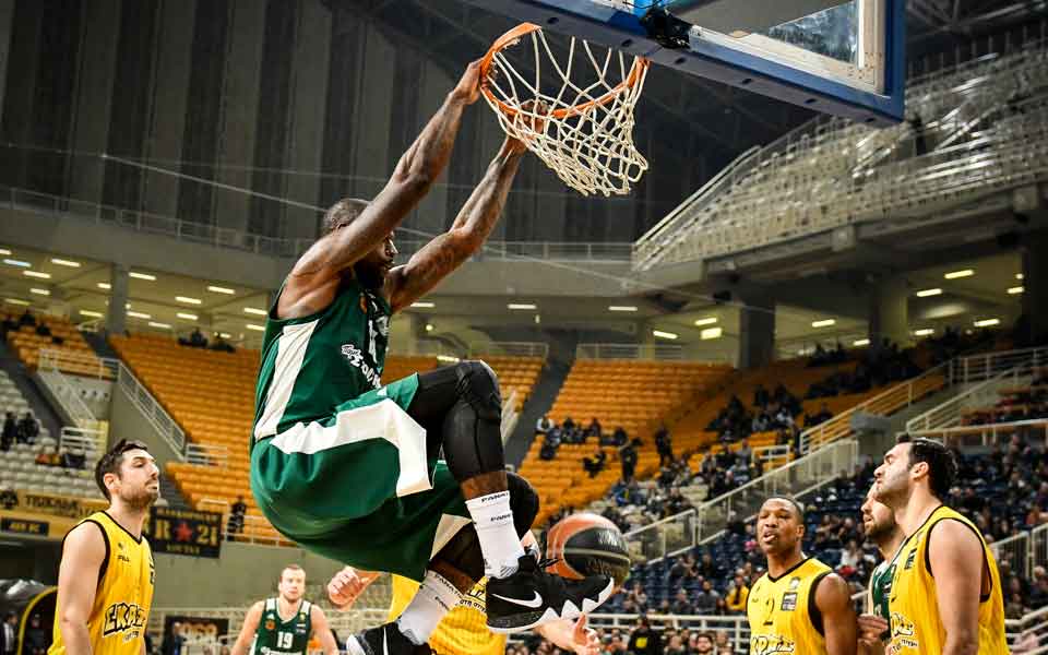 Greens beat AEK by 20 to all but clinch top spot