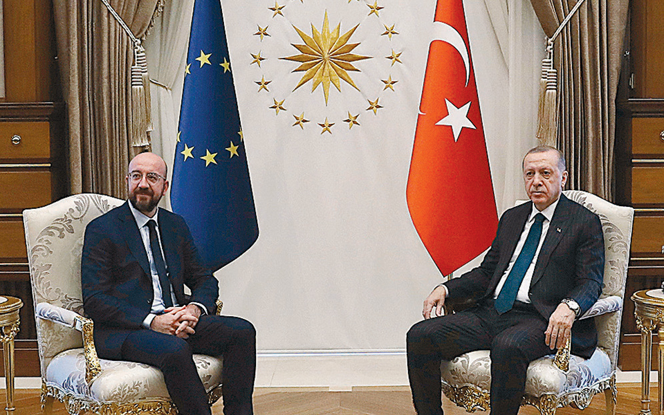 Erdogan tells EU’s Michel that progress needed on improving Turkey-EU ties