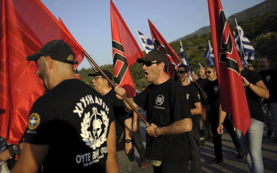 Golden Dawn supporters stage anti-mosque rally