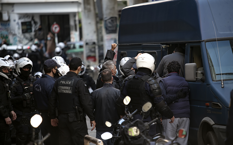 Athens police detain people to stop shooting anniversary gatherings