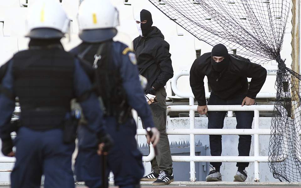 Fourteen arrested after clashes at Greek Cup final