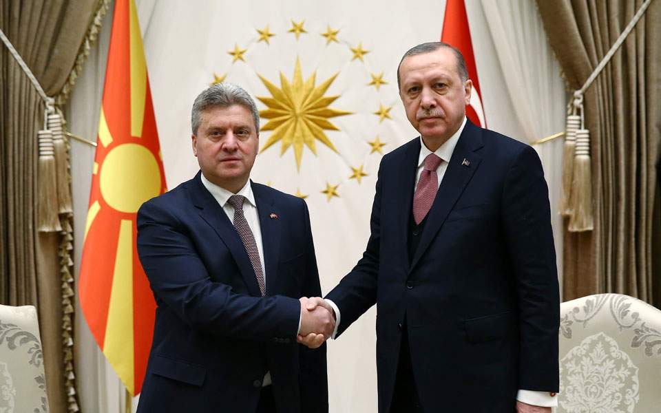 Erdogan backs Skopje on name dispute