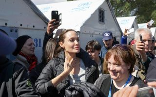 Angelina Jolie visits Lesvos