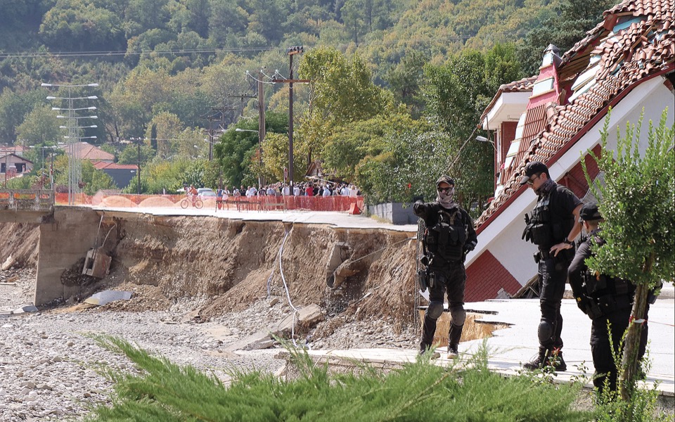 Flood damage in central Greece being assessed