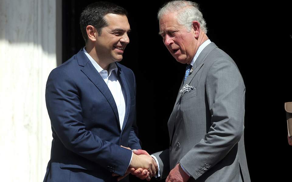 Prince Charles’s visit a ‘milestone’ for Greek-UK relations, says Tsipras