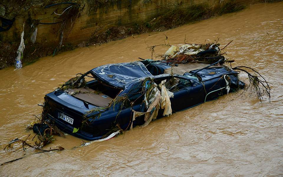 Three people missing as cyclone brings flash floods in Greece