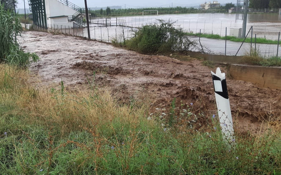 Central Greece district hit by flash floods