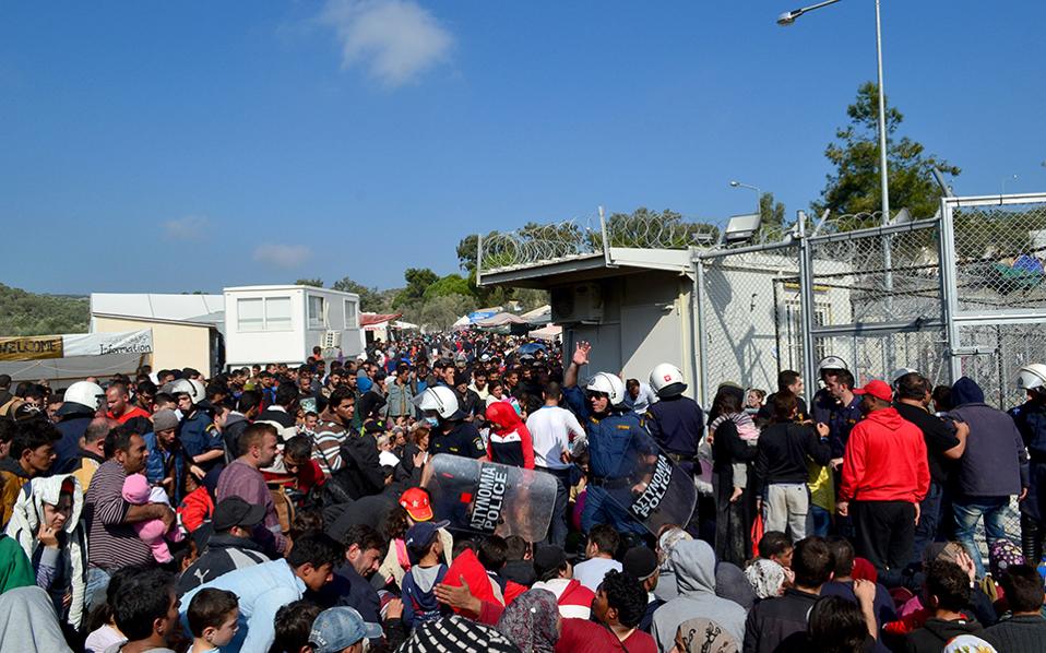 Protesters attack EU asylum offices on Lesvos
