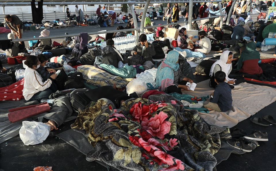 Team flies from Athens to Lesvos to arrange shelter for displaced migrants
