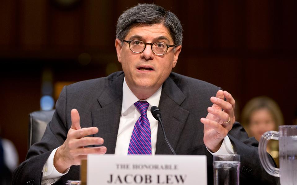 Lew urges Europe to compromise with Greece on debt overhaul