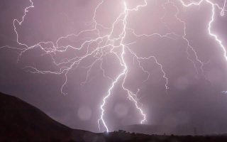 Greece hit more about 3,000 times by lightning on Monday’s storms