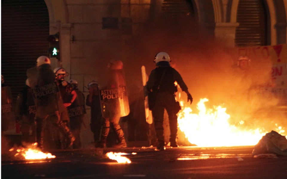 Fifty detained in Greece clashes outside Parliament