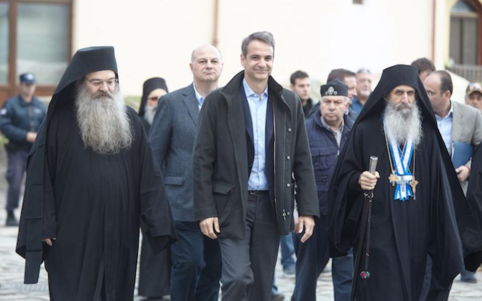 Mitsotakis visits Mt Athos
