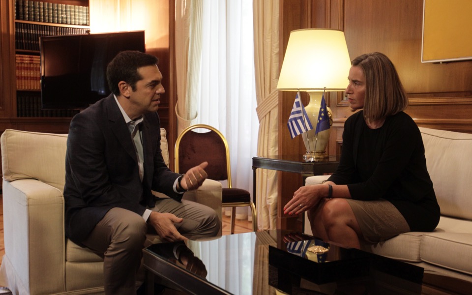 Athens focuses on Cyprus and FYROM during Mogherini visit