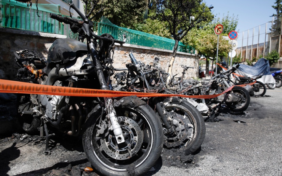 Precinct near Athens University dorm attacked with Molotov cocktails