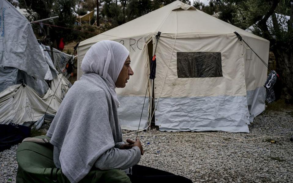 Migrants staying in tents at Moria camp to be moved as severe weather approaches