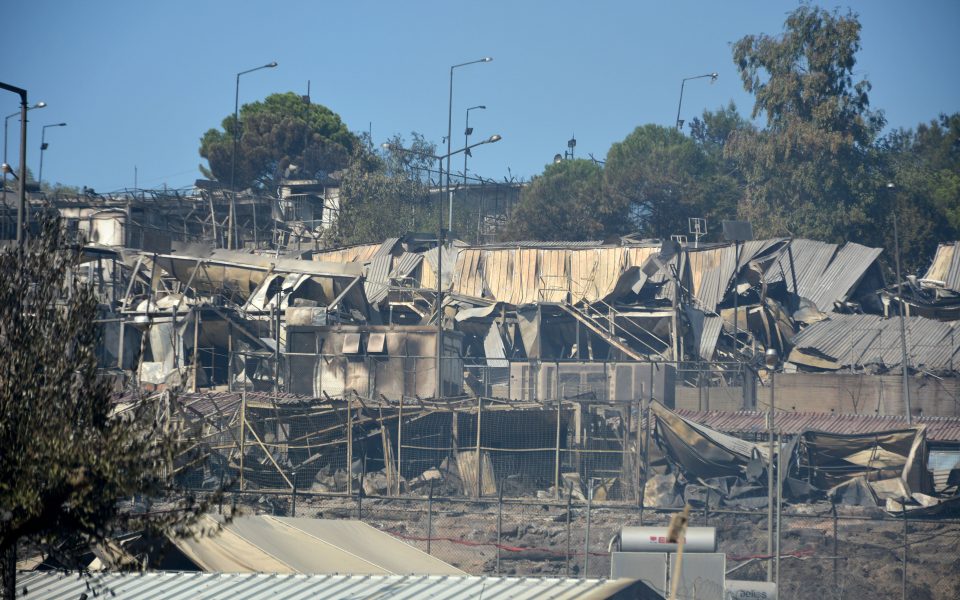 Third fire breaks out in Moria