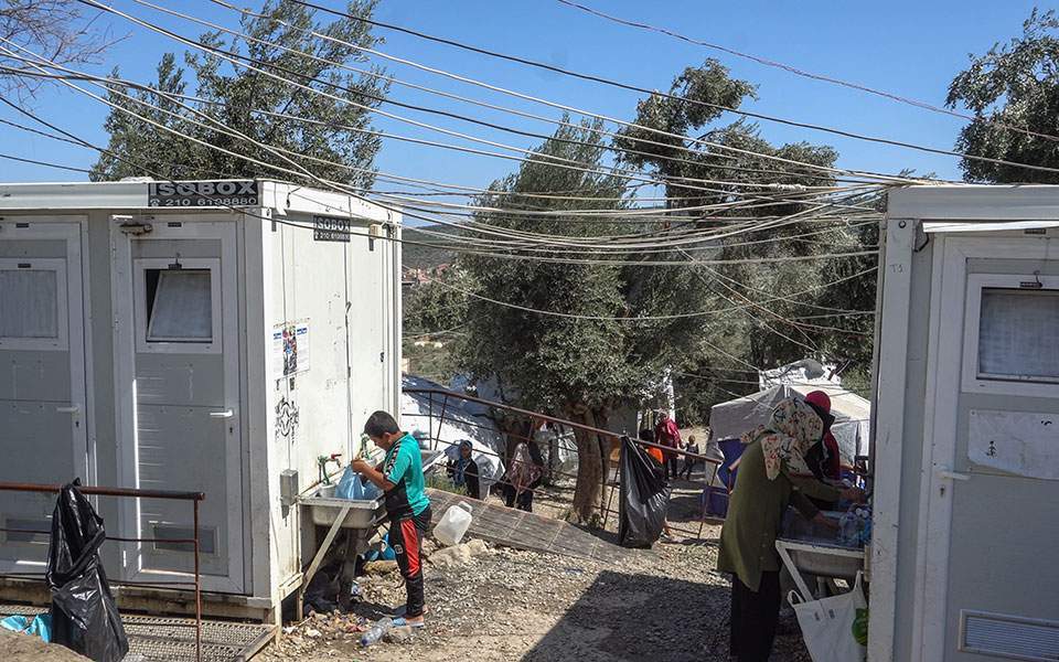 Concern after first Covid case at Moria migrant camp