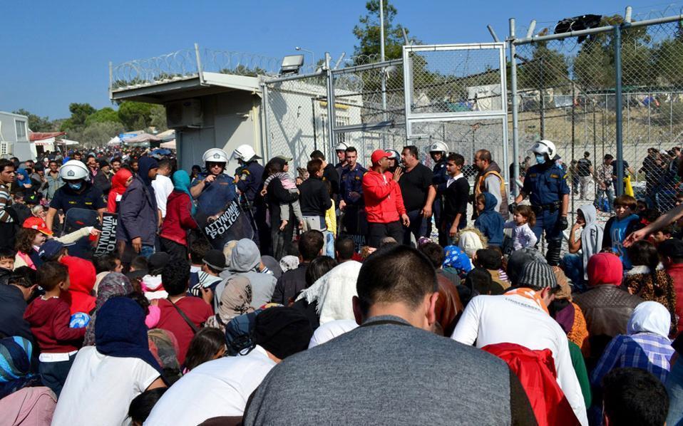 Tensions bubble to the surface again at Lesvos migrant center