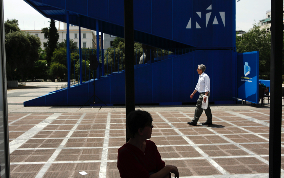 Greek election preparations in Athens