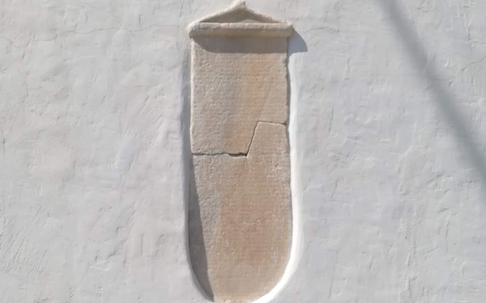 Ancient Nikouria decree, missing for almost a century, rediscovered on Amorgos