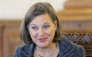 Nuland in Athens stopover 