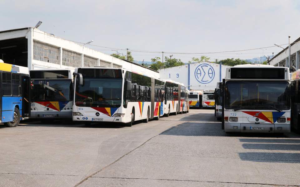 Thessaloniki bus drivers join action with Thursday walkout