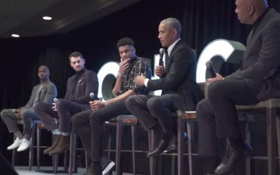 Obama panel celebrates off-court work of NBA stars
