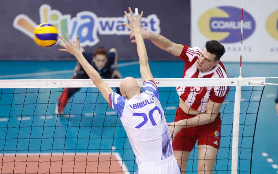 Olympiakos earns tickets to two Euro volleyball finals