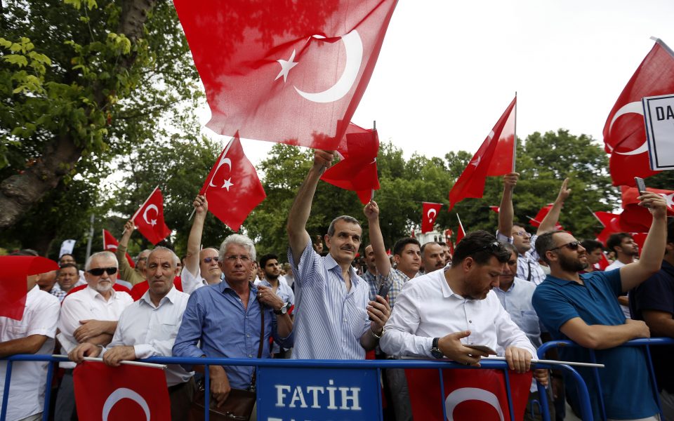 The first anniversary of the great victory of Turkish democracy