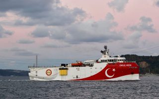 Turkish research vessel sailing 10 nm off Kastellorizo