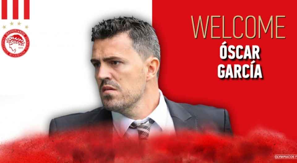 Olympiakos confirms hiring of Spanish coach Oscar Garcia