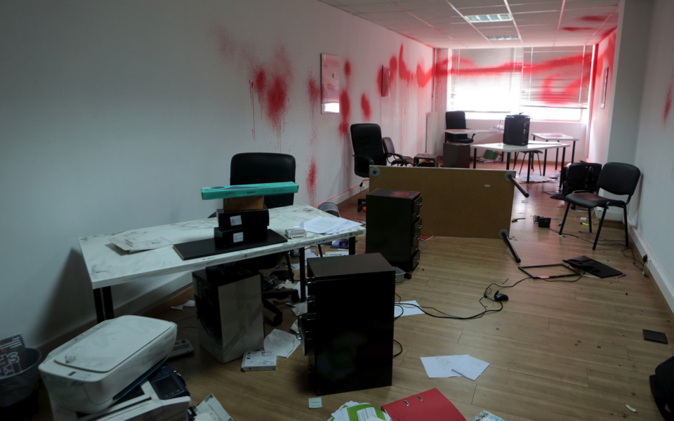 Anarchist group vandalizes Oxfam offices in Athens