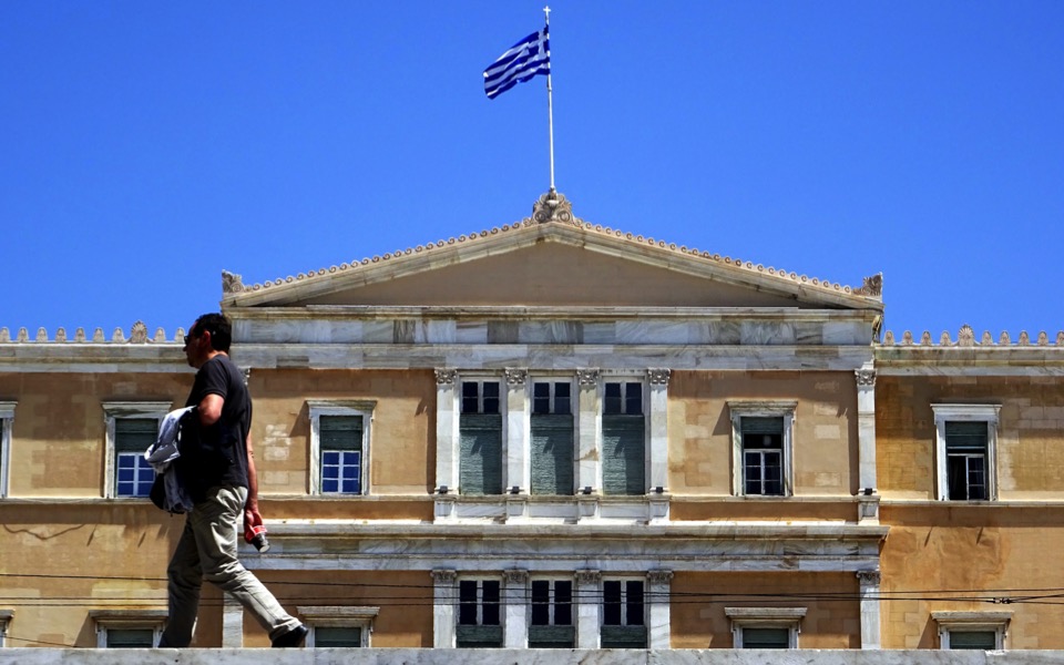 Man with rifle nabbed outside Greek parliament, no one hurt