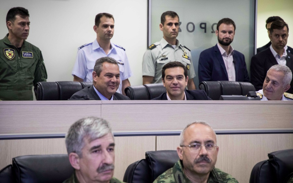 Tsipras praises defense personnel for protecting nation
