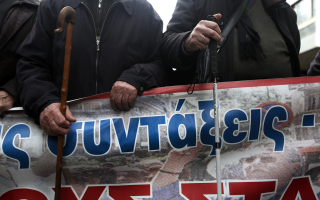 Pensioners protest austerity in Athens