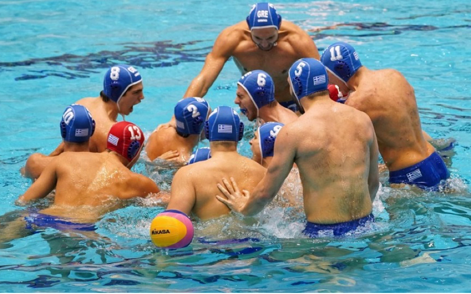 Greeks stay on top of juniors’ water polo