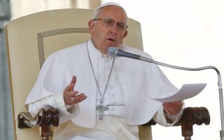 Pope recalls visit to Lesvos refugee camp, urges solidarity