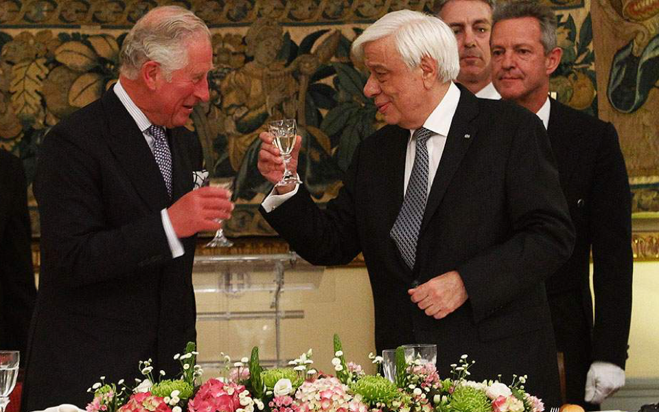 President broaches issue of Parthenon Marbles at dinner for Prince Charles
