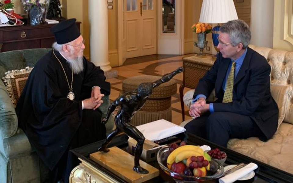 US Ambassador meets the Ecumenical Patriarch in Athens