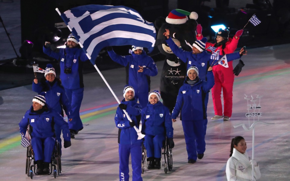 Greece leads Paralympics opening ceremony parade