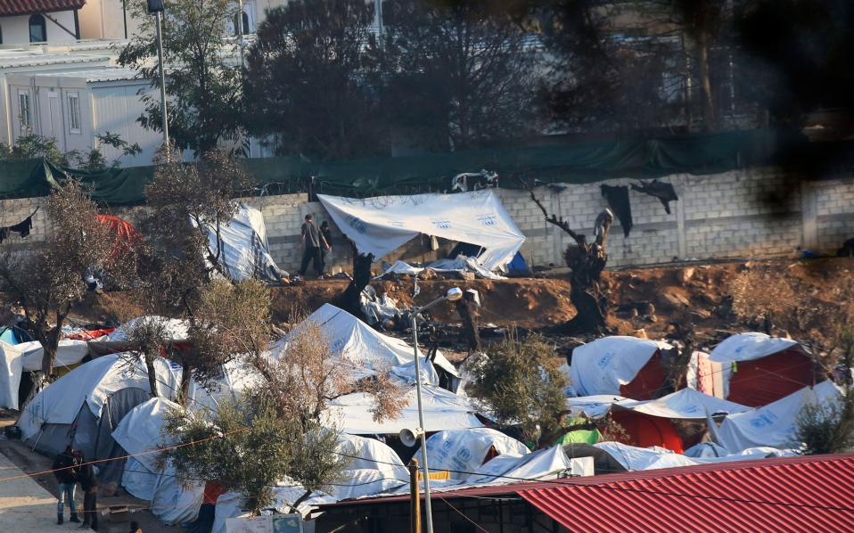 Mother and son in critical condition from Moria migrant camp fire