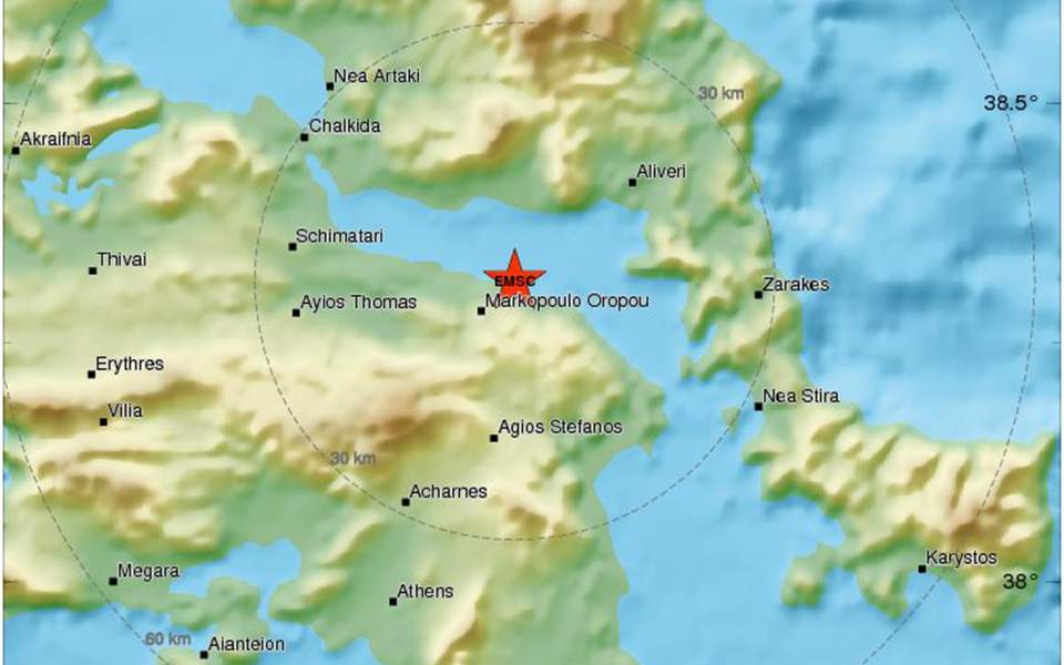 Undersea quake measuring 4.4 Richter strikes Ionian Sea