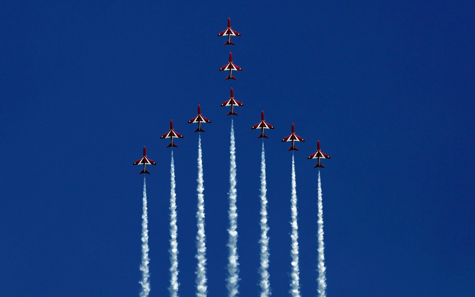 ‘Red Arrows’ put on show for Prince Charles