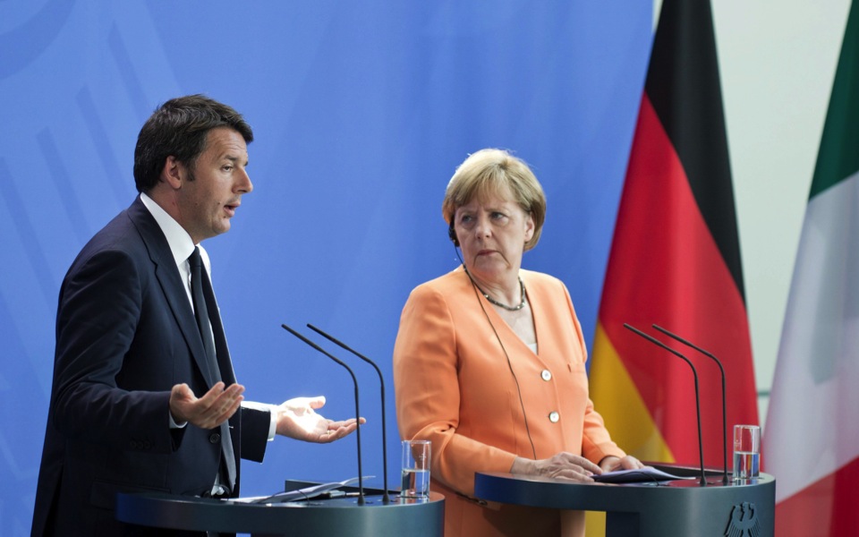 Merkel, Renzi unite to tell Tsipras he can’t flout euro rules