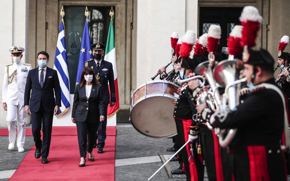 Greek president hails timeless ties with Italy on state visit