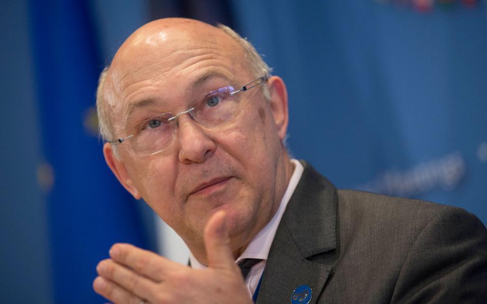 France’s Sapin says on same line as IMF on Greek debt relief