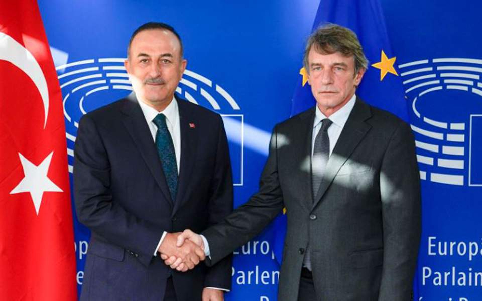 Euro Parliament chief raps Turkey over drilling, migration, Syria