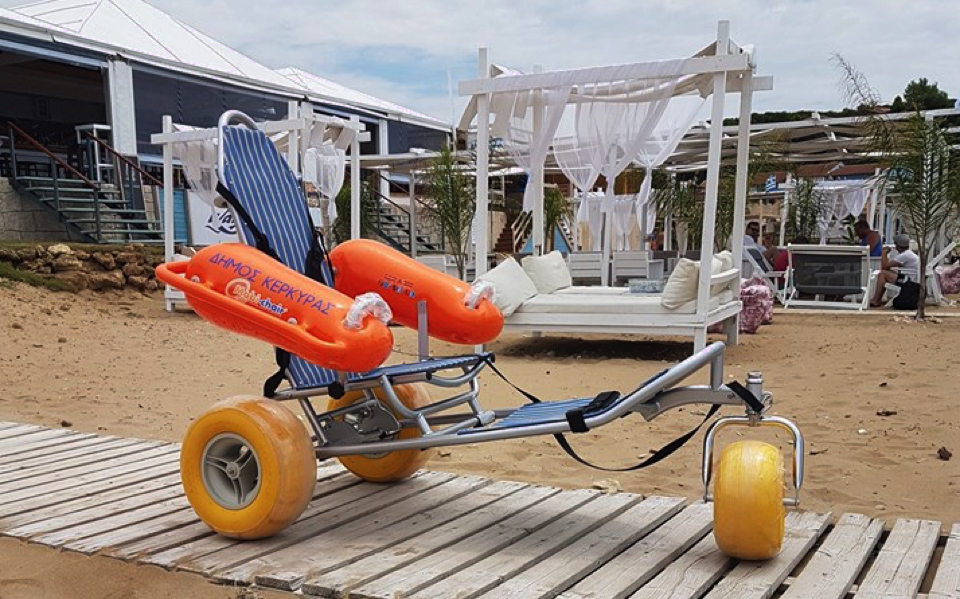 Corfu making strides toward wheelchair-friendly beaches