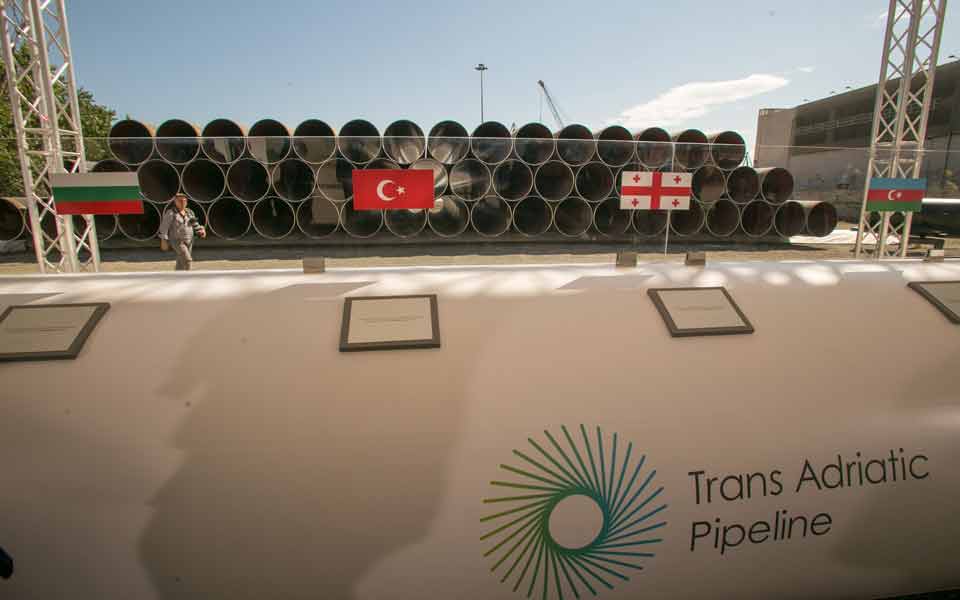 TAP gas pipeline crosses Albanian rocky mountains